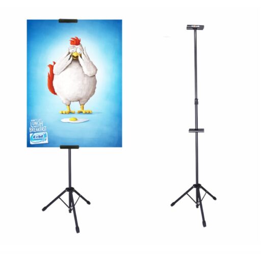 Banner Bunting Advertisement Tripod Stand Adjustable with double sided clip