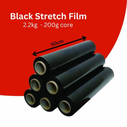 Black Stretch Film 2.2kg Core 200g